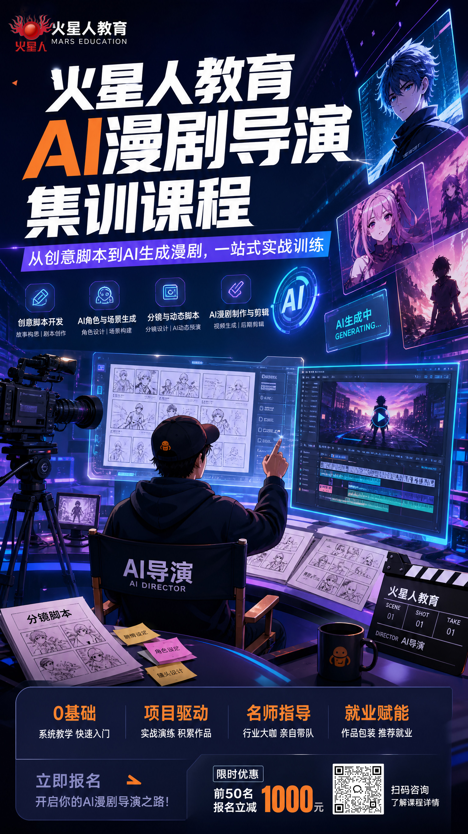 AI漫剧导演课程 火星人教育